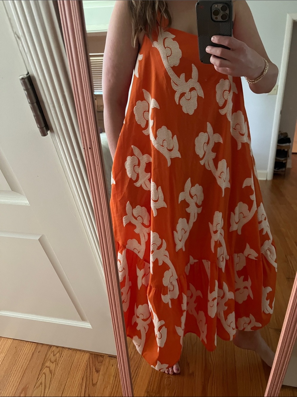 Anthropologie Phoebe Flounced Maxi Dress Exquise - Picture 3 of 16